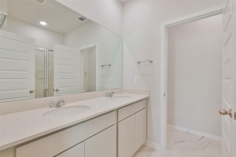 Furnished interior view inside a new home in Lakes at Black Oak, Magnolia (Image 47).