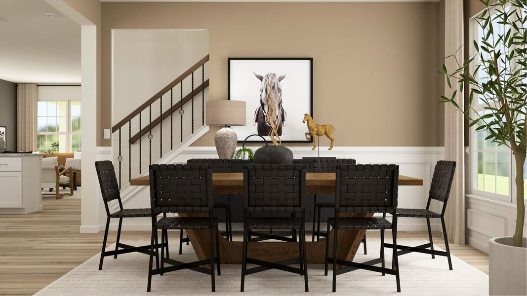 Representative furnished interior of a home built from the Cypress by Lennar in Elizabeth: Arbor, Fort Mill (Image 13).