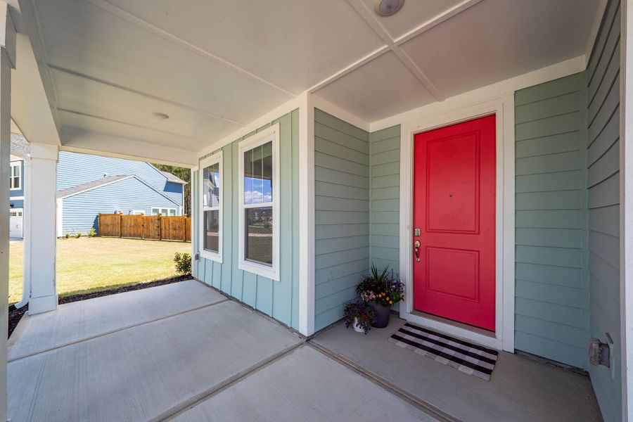 Exterior details and patio area of a home in , Ravenel (Image 4). Exterior details and patio area of a home in , Ravenel (Image 4).