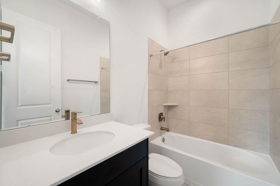 A full-size bathroom is a rare find on the main floor of homes.