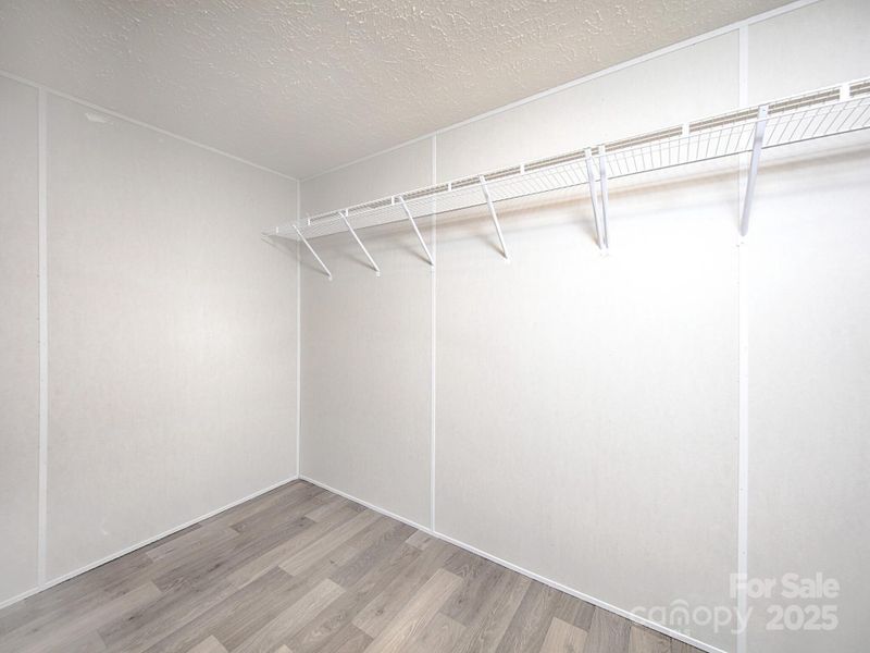 Walk in closet in Primary