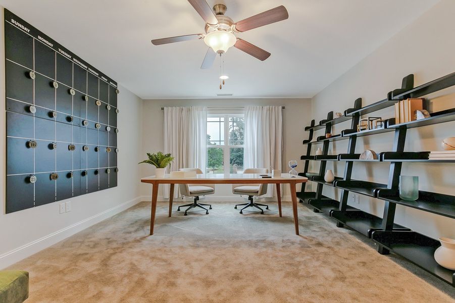 Representative furnished interior of a home built from the Ashton by Keystone Homes NC in Weybridge, Burlington (Image 50).