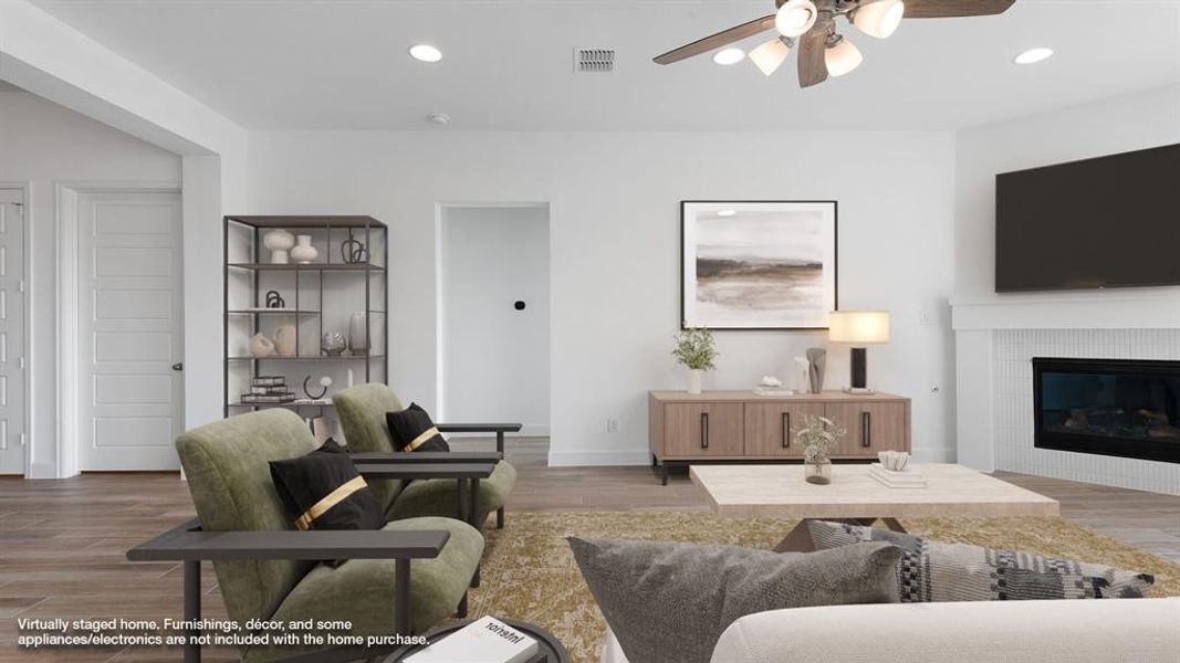 Furnished interior view inside a new home in Devonshire 55', Forney (Image 9).