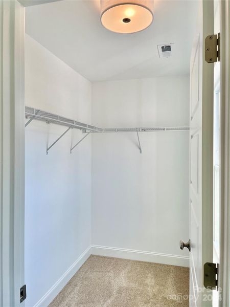 Secondary Bedroom Closet w/ Overhead Lighting