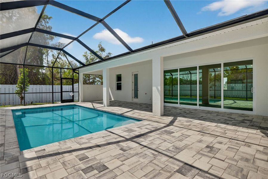Exterior details and patio area of a home in Cape Coral, Cape Coral (Image 24).