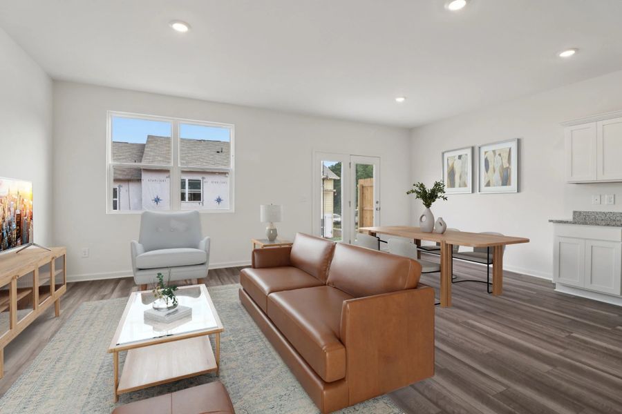 Representative furnished interior of a home built from the Cosmos by Starlight Homes in Chestnut Grove, Douglasville (Image 6).