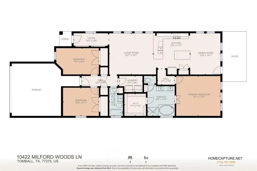 2D floor plan layout of this home in Willowpoint, Tomball, TX (Image 3). 2D floor plan layout of this home in Willowpoint, Tomball, TX (Image 3).