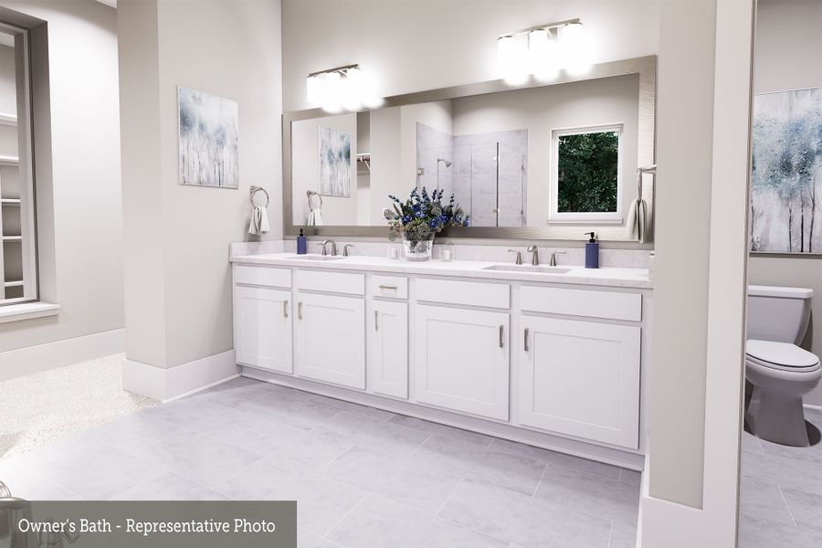 Representative furnished interior of a home built from the The Calderon by David Weekley Homes in The Woodlands Hills 70’, Willis (Image 3).