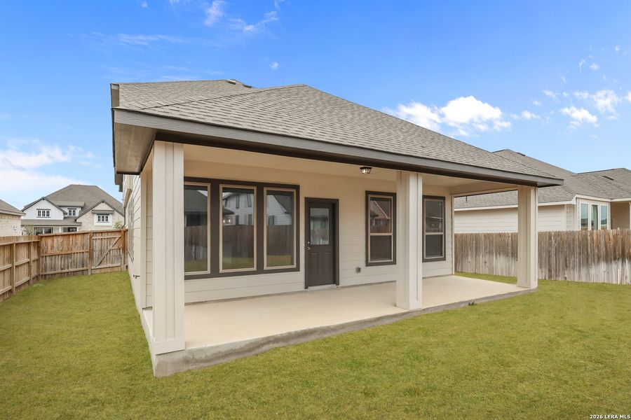 Exterior details and patio area of a home in Megan's Landing, Castroville (Image 19).