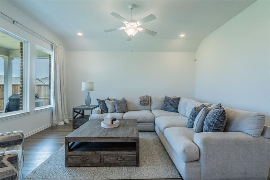 Furnished interior view inside a new home in Devonshire, Forney (Image 16). Furnished interior view inside a new home in Devonshire, Forney (Image 16).