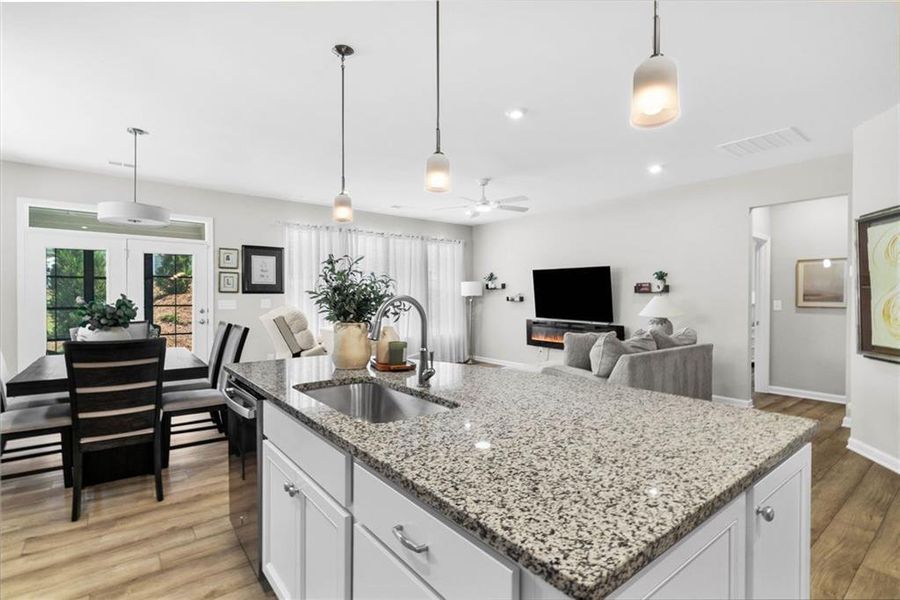 Furnished interior view inside a new home in Laurel Farms, Dallas (Image 12).