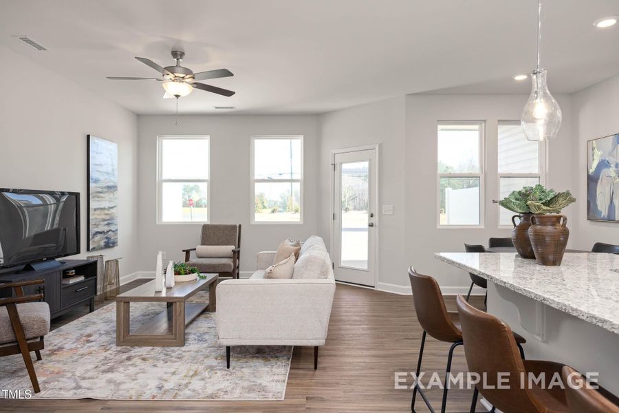 Furnished interior view inside a new home in Springvale, Fuquay Varina (Image 14). Furnished interior view inside a new home in Springvale, Fuquay Varina (Image 14).