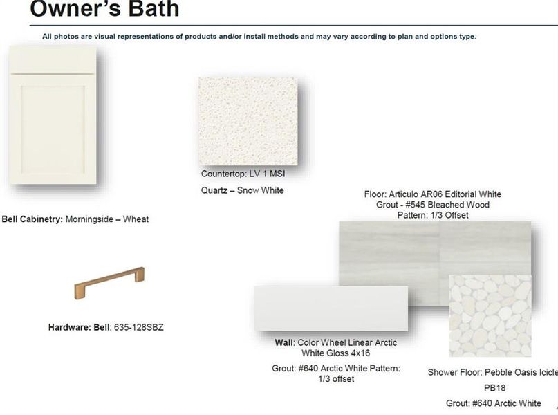 Sample of building materials used in homes in Ward's Crossing Townhomes, Johns Creek (Image 25).