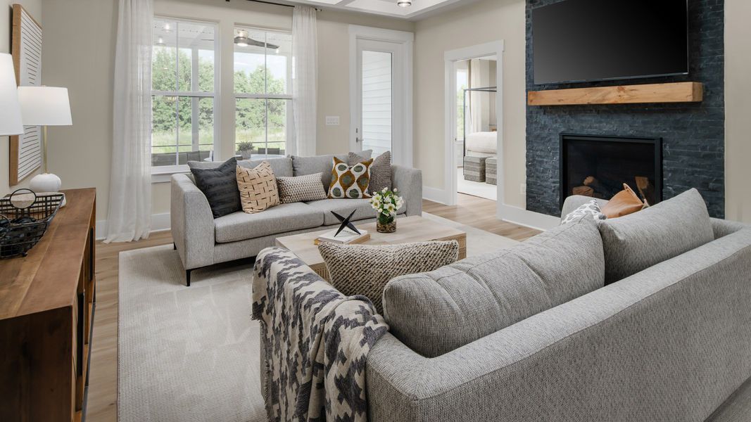 The Connect Plan by DRB Elevate in Brook Run, Fort Mill SC - Living Space The Connect Plan by DRB Elevate in Brook Run, Fort Mill SC - Living Space