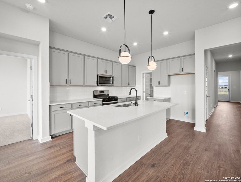 Furnished interior view inside a new home in Morgan Meadows, San Antonio (Image 8).