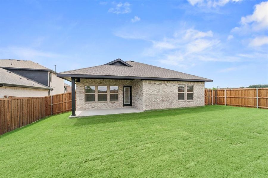 Front exterior of a new home in Aspire at Noble Ridge, Howe, TX, highlighting curb appeal (Image 2).