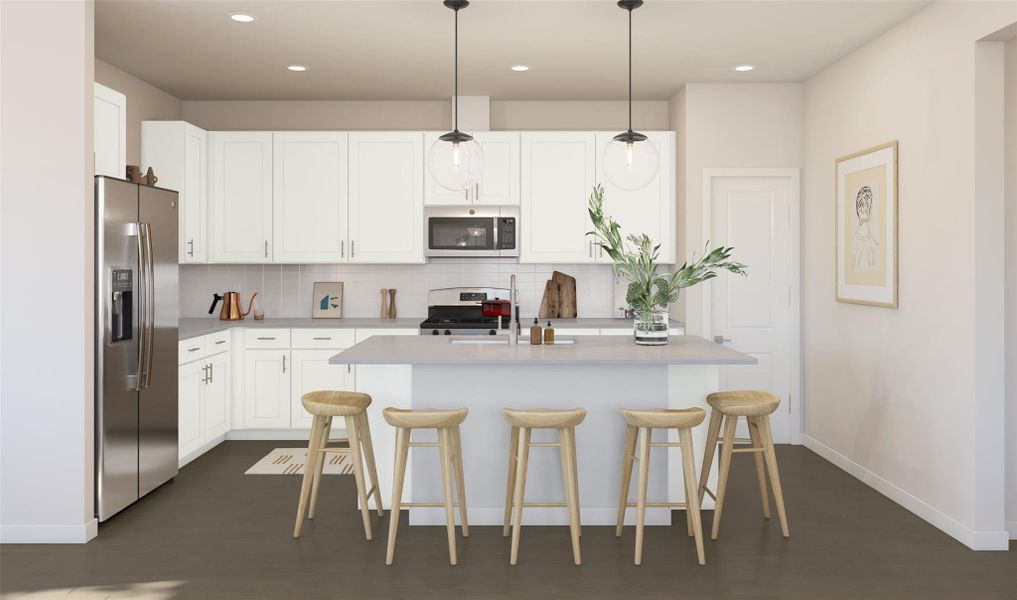 Lovely kitchen (*Artist rendering used for illustration purposes only.)