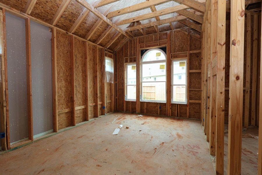 In-progress construction of a new home in Grand Central Park - Ascent Collection, Conroe, TX (Image 4). In-progress construction of a new home in Grand Central Park - Ascent Collection, Conroe, TX (Image 4).