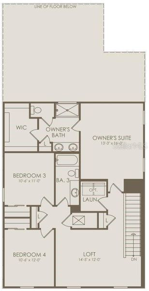 2D floor plan layout of this home in , St. Cloud, FL (Image 3).