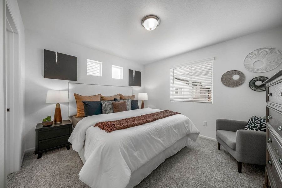 Furnished interior view inside a new home in Banning Lewis Ranch - New Homes Colorado Springs, Colorado Springs (Image 13). Furnished interior view inside a new home in Banning Lewis Ranch - New Homes Colorado Springs, Colorado Springs (Image 13).