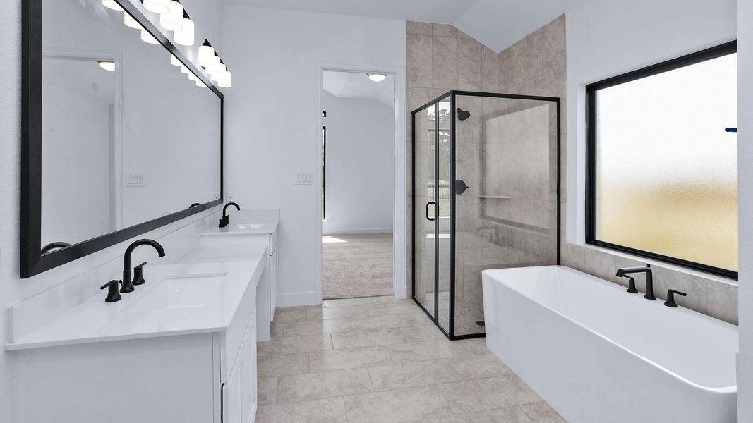 Furnished interior view inside a new home in Artavia 55' - Valencia, Conroe (Image 5). Furnished interior view inside a new home in Artavia 55' - Valencia, Conroe (Image 5).