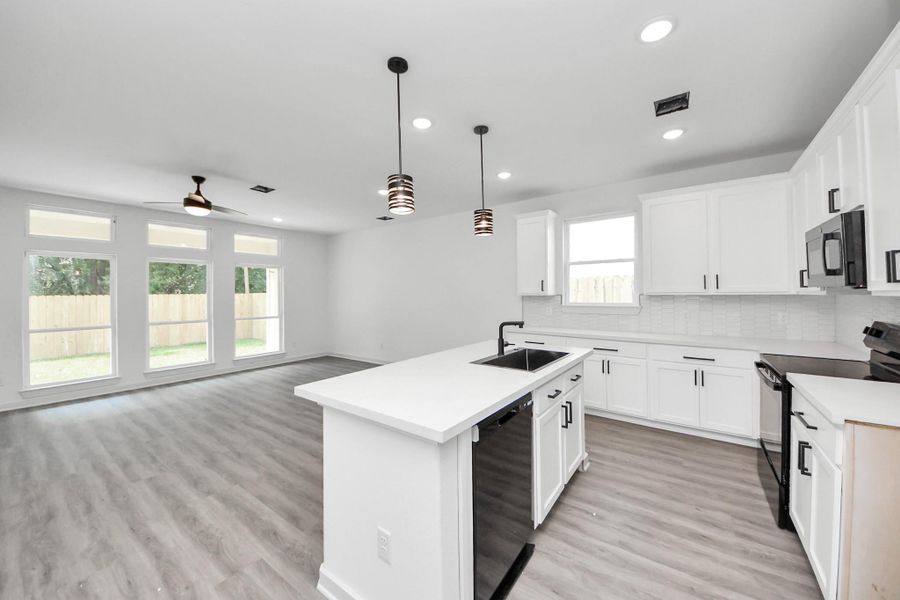 Furnished interior view inside a new home in , Houston (Image 11). Furnished interior view inside a new home in , Houston (Image 11).