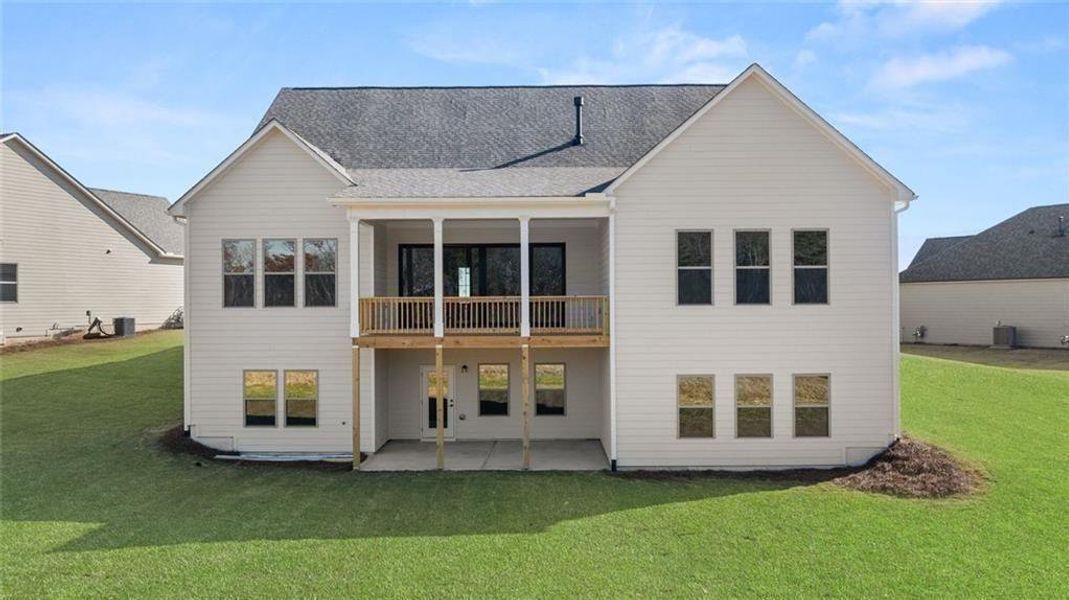 Exterior details and patio area of a home in Horizon at Laurel Canyon, Canton (Image 30).
