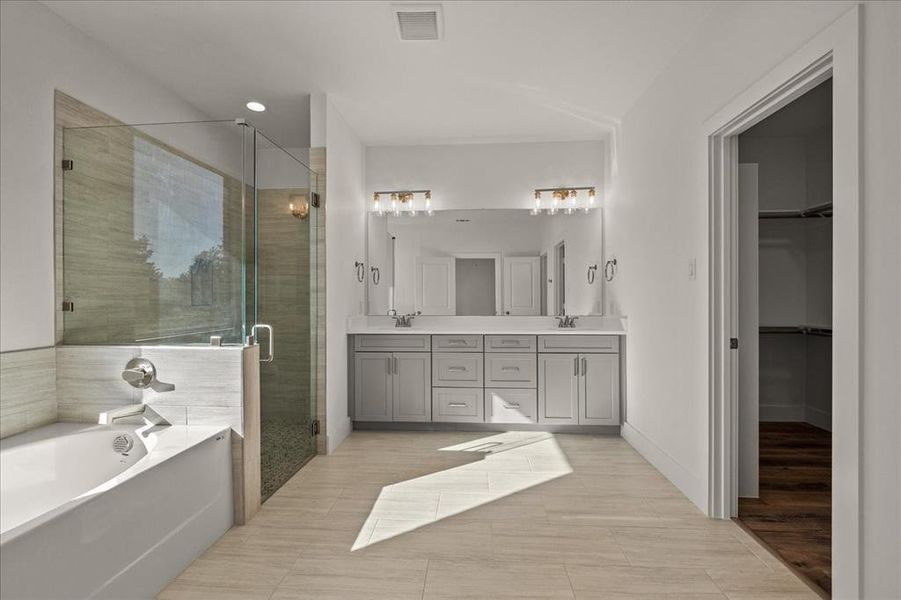 Furnished interior view inside a new home in Briar Branch Estates, Celeste (Image 10). Furnished interior view inside a new home in Briar Branch Estates, Celeste (Image 10).