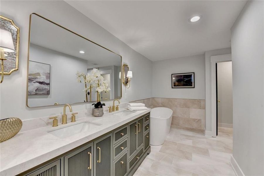 Furnished interior view inside a new home in , Atlanta (Image 17).