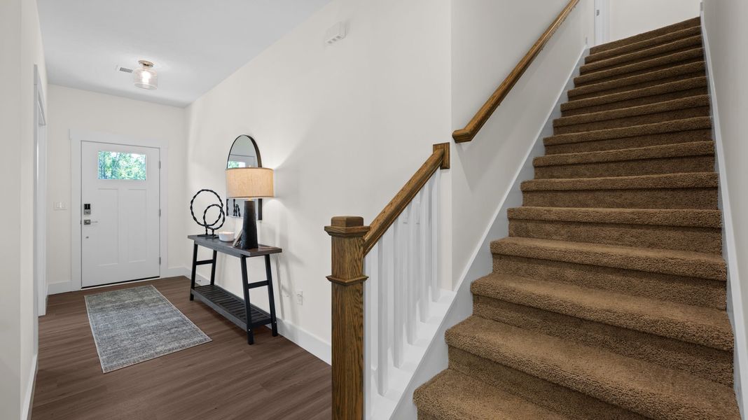 Furnished interior view inside a new home in Lone Oaks Farm, Cleveland (Image 24).