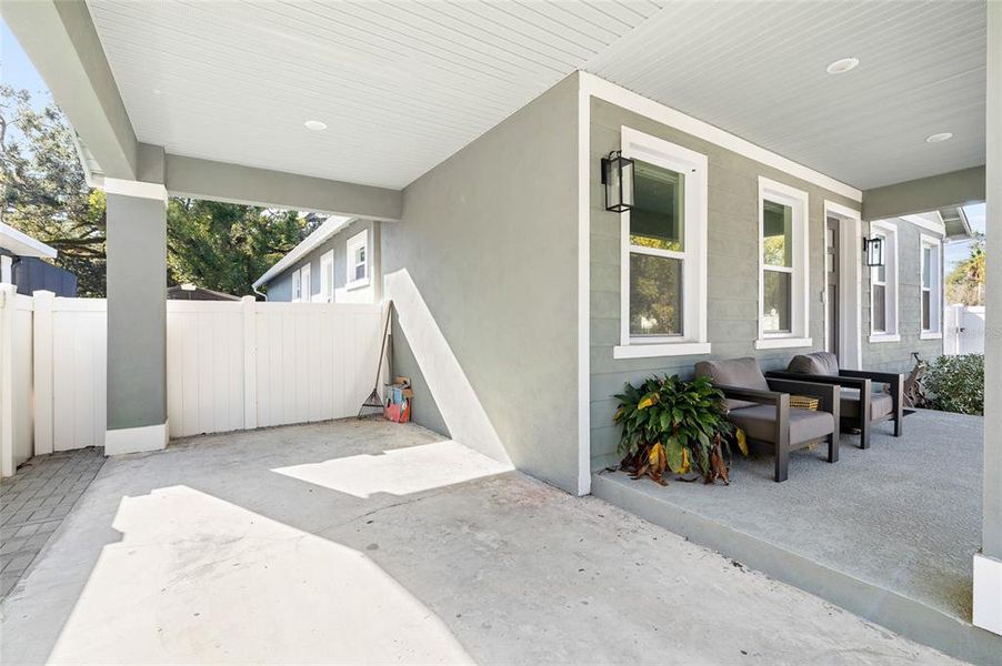 Exterior details and patio area of a home in , Tampa (Image 24). Exterior details and patio area of a home in , Tampa (Image 24).