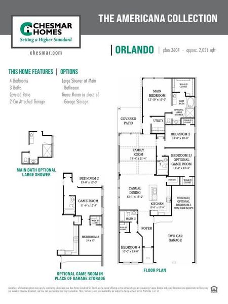 2D floor plan layout of this home in The Trails 50's, New Caney, TX (Image 4). 2D floor plan layout of this home in The Trails 50's, New Caney, TX (Image 4).