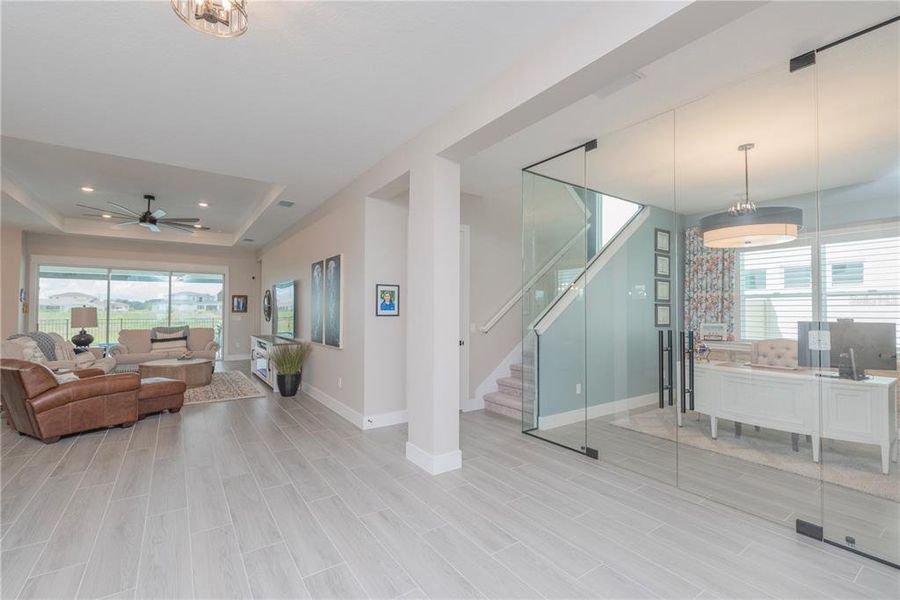 Furnished interior view inside a new home in , San Antonio (Image 45).