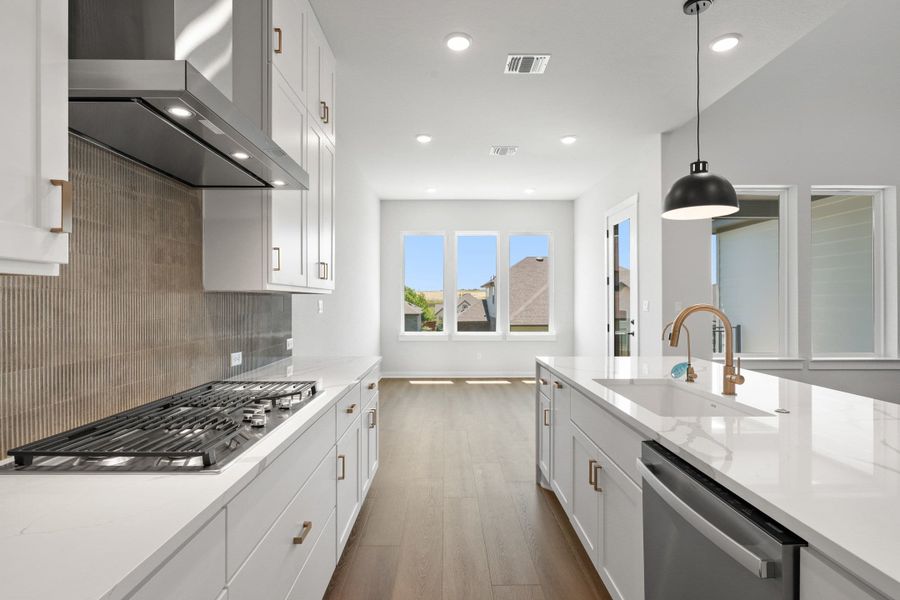 Furnished interior view inside a new home in Lariat, Liberty Hill (Image 9).