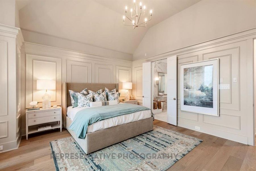 Furnished interior view inside a new home in Mustang Lakes: 60ft. lots, Celina (Image 13).