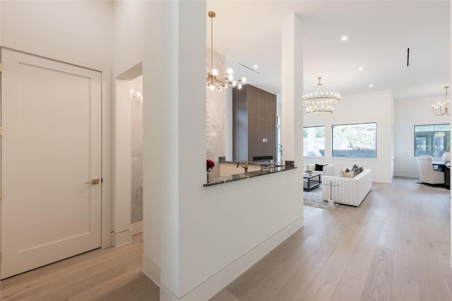 Furnished interior view inside a new home in , Houston (Image 22).