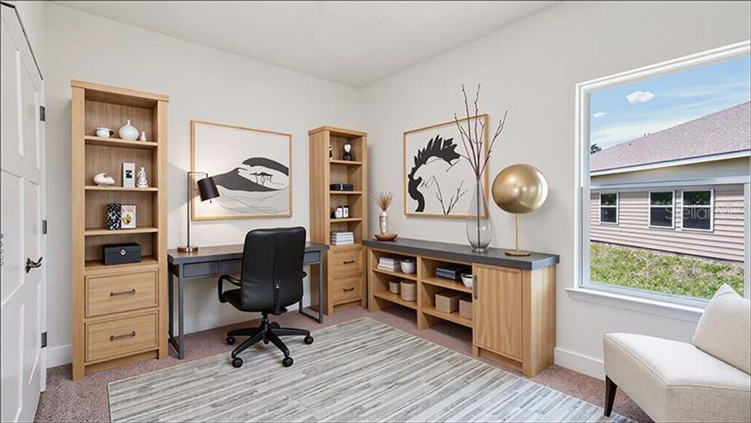 Furnished interior view inside a new home in Buchanan Trails, Newberry (Image 9).
