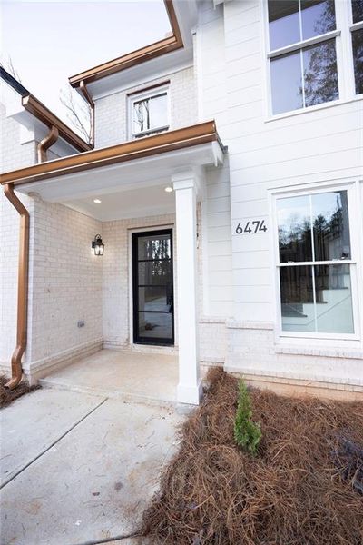 Exterior details and patio area of a home in , Atlanta (Image 35).