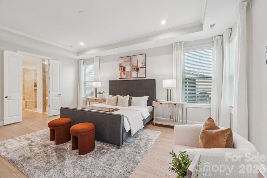 Furnished interior view inside a new home in , Charlotte (Image 9).