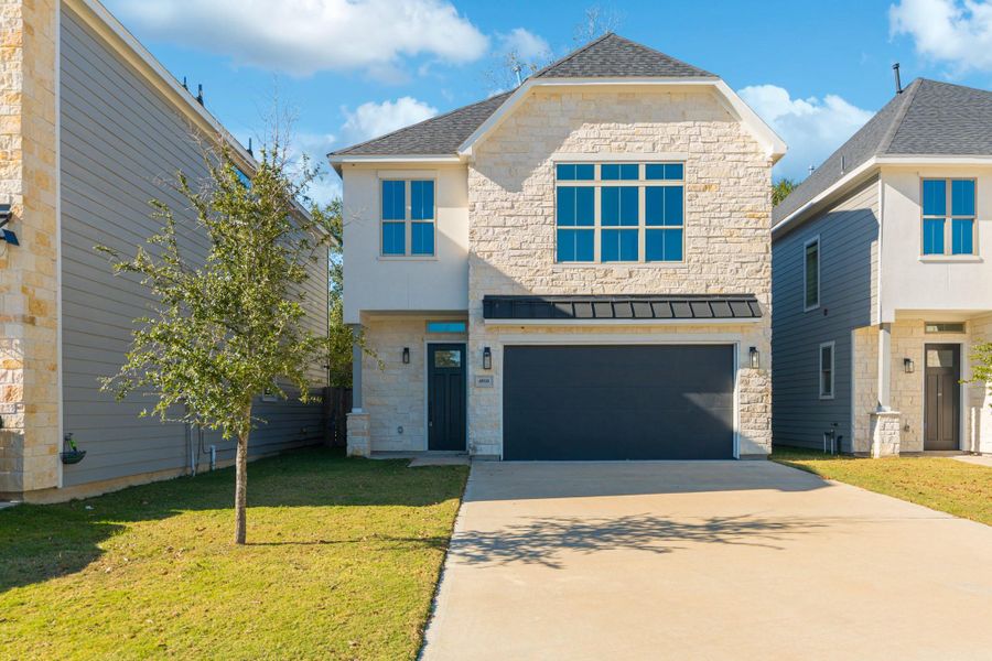 Front exterior of a new home in , Houston, TX, highlighting curb appeal (Image 22).