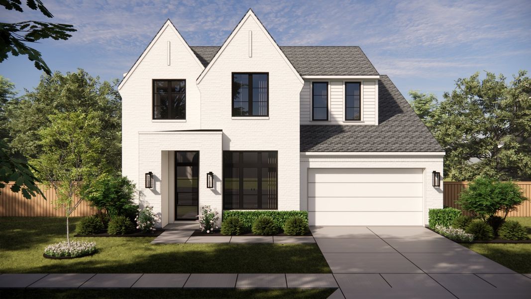 Front exterior of a new home in , Dallas, TX, highlighting curb appeal (Image 1). Front exterior of a new home in , Dallas, TX, highlighting curb appeal (Image 1).