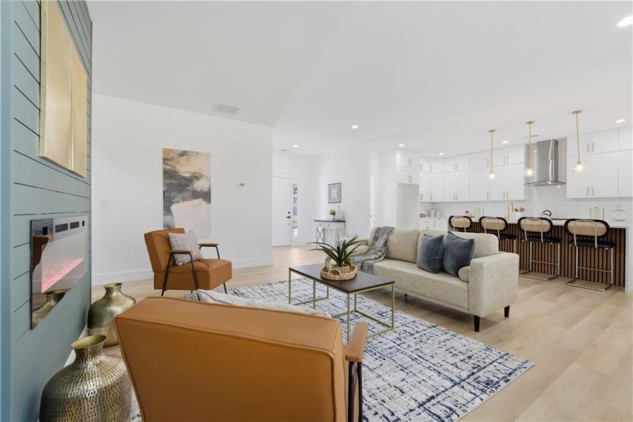 Furnished interior view inside a new home in , Cartersville (Image 19).