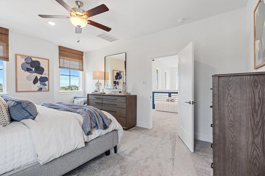 Furnished interior view inside a new home in Bridgeland, Cypress (Image 25).