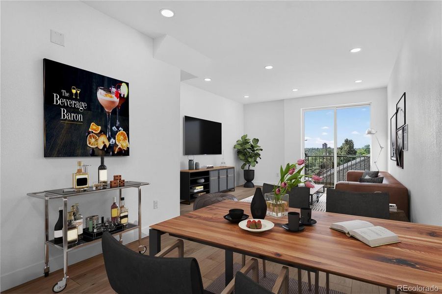 Staged Dining Area Second Floor
