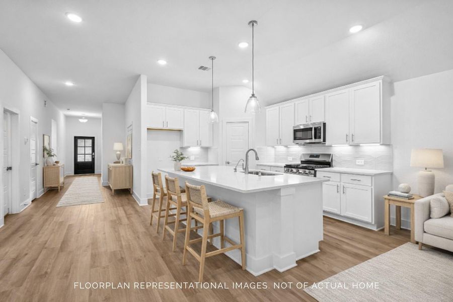 Furnished interior view inside a new home in Hallimore Ranch, Rosenberg (Image 6).