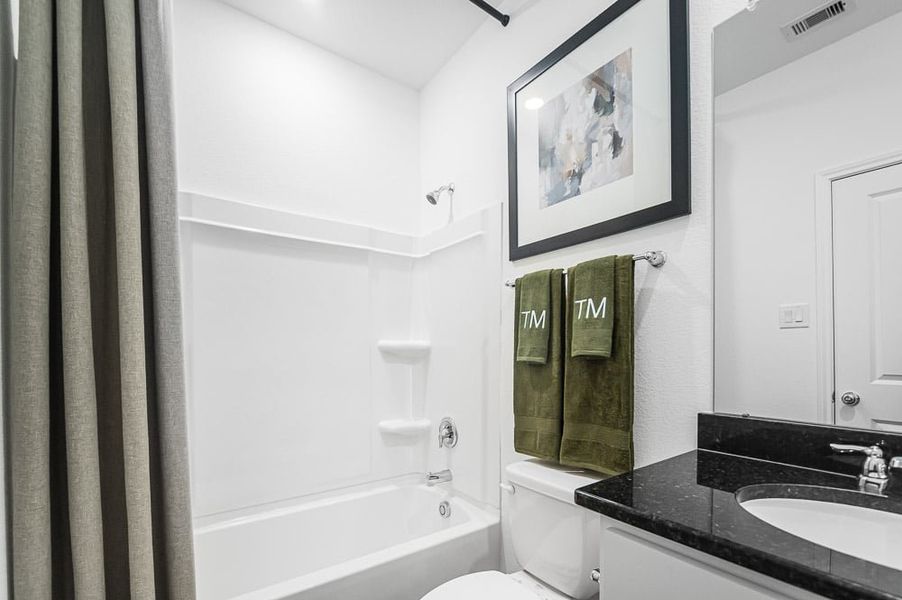 Furnished interior view inside a new home in Bridge Creek 45s and 50s, Cypress (Image 20).