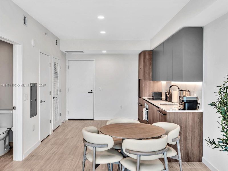 Furnished interior view inside a new home in , Miami Beach (Image 7).