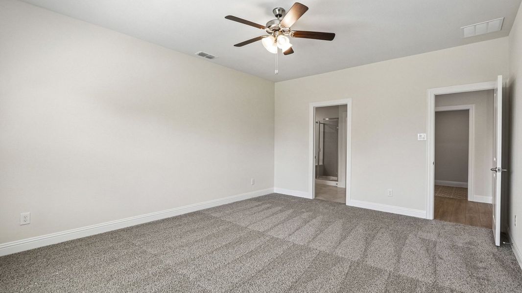 Representative unfurnished interior of a home built from the Dawson by D.R. Horton in Silverado, Aubrey (Image 11). Representative unfurnished interior of a home built from the Dawson by D.R. Horton in Silverado, Aubrey (Image 11).