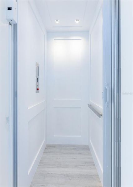 PRIVATE ELEVATOR, SHAKER STYLE. $45,000.00 UPGRADE