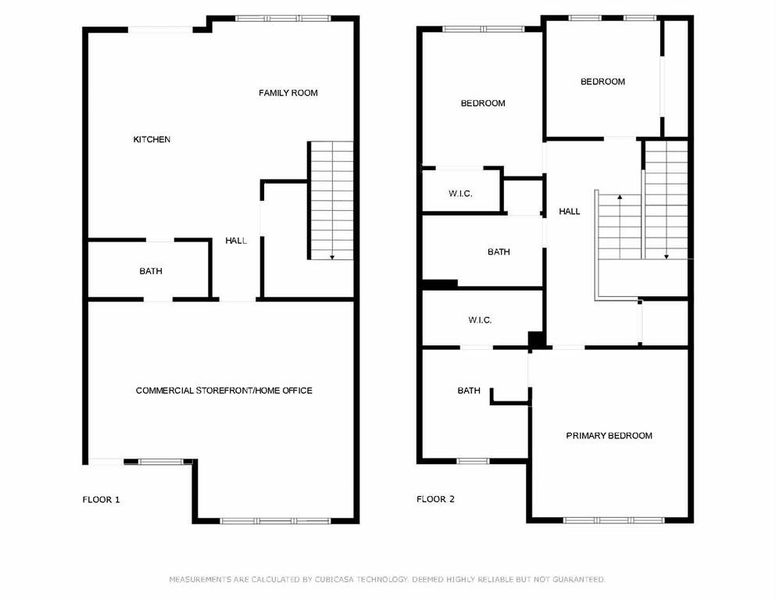 Unique floor plan allows for a commercial storefront or extra living space, plus a 3 bedroom townhome!